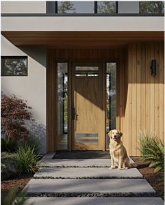 Mahogany Windermere 4 Lite SDL Contemporary Modern Shaker Single Door|G114-W-SH