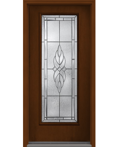 80 Kensington Full Lite Mahogany Fiberglass Single Door , WBD Impact