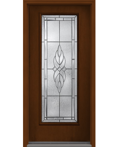 80 Kensington Full Lite Mahogany Fiberglass Single Door , WBD Impact