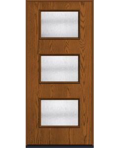 80 Chord Pulse Ari 3-Lite Oak Fiberglass Single Door , WBD Impact
