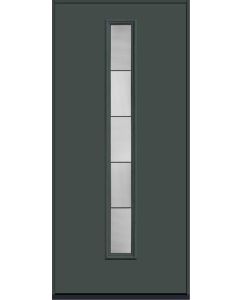 80 Axis Modern Pulse Linea Centered Smooth Fiberglass Single Door , WBD Impact