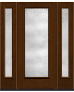 80 Rainglass Full Lite Mahogany Fiberglass Single Door,Sidelites , WBD Impact