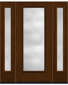 80 Rainglass Full Lite Mahogany Fiberglass Single Door,Sidelites , WBD Impact
