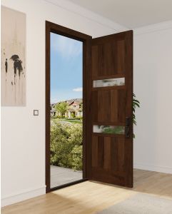 Mahogany Aragvi 2 Lite  Modular Modern Shaker Single Door