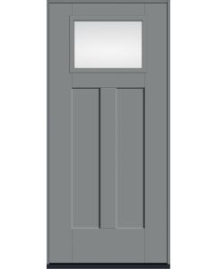 80 Low-E Craftsman Top View 2 Panel Shaker Smooth Fiberglass Single Door , WBD Impact
