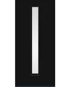 80 Clear Modern Pulse Linea Centered Smooth Fiberglass Single Door , WBD Impact