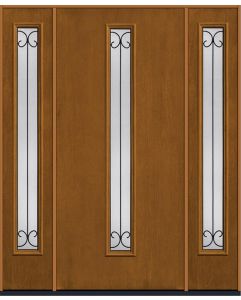 80 Riserva Modern Pulse Linea Centered Mahogany Fiberglass Single Door,Sidelites , WBD Impact