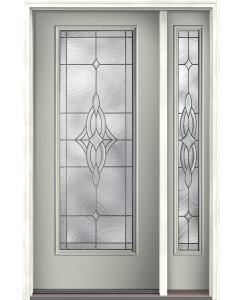 80 Wellesley Full Lite Smooth Fiberglass Single Door,Sidelite , WBD Impact