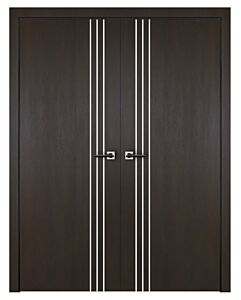 Italia Flush, Premium Wenge 04, Prefinished Interior Double Door