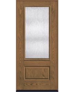 80 Chord 3/4 Lite 1 Panel Oak Fiberglass Single Door , WBD Impact