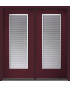 80 Clear Raise/Tilt Smooth Full Lite Fiberglass Double Doors , WBD Impact