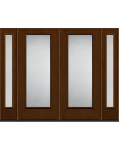 80 Granite Full Lite Mahogany Fiberglass Double Door,Sidelites , WBD Impact