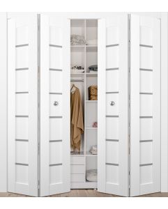 Prefinished Alba Bianco Noble Modern Interior Bi-Fold 4 Door
