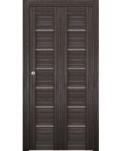 Prefinished Alba Gray Oak Modern Interior Bi-Fold 2 Door