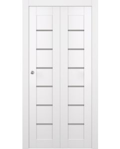 Prefinished Alba Snow White Modern Interior Bi-Fold 2 Door