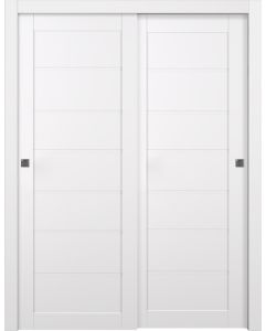 Prefinished Alda Snow White Modern Interior Bypass Door