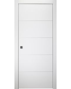 Prefinished Arvika Polar White Modern Interior Single Pocket Door