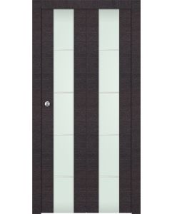 Prefinished Avanti 202 4H Vetro Black Apricot Modern Interior Bi-Fold 2 Door