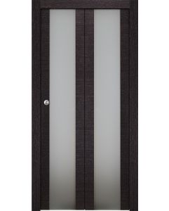 Prefinished Avanti 202 Vetro Black Apricot Modern Interior Bi-Fold 2 Door