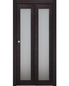 Prefinished Avanti 207 Vetro Black Apricot Modern Interior Bi-Fold 2 Door