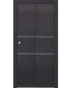 Prefinished Avanti 2H Black Apricot Modern Interior Bi-Fold 2 Door
