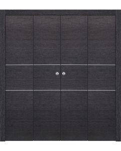 Prefinished Avanti 2H Black Apricot Modern Interior Bi-Fold 4 Door