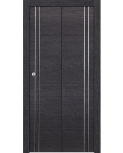 Prefinished Avanti 2V Black Apricot Modern Interior Bi-Fold 2 Door
