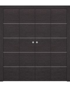 Prefinished Avanti 4H Black Apricot Modern Interior Bi-Fold 4 Door