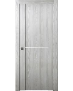 Prefinished Avon 01 1H Ribeira Ash Modern Interior Single Pocket Door