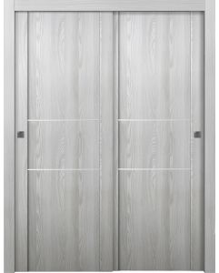 Prefinished Avon 01 2H Ribeira Ash Modern Interior Bypass Door