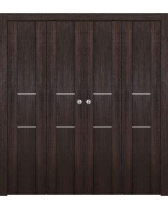 Prefinished Avon 01 2H Veralinga Oak Modern Interior Bi-Fold 4 Door