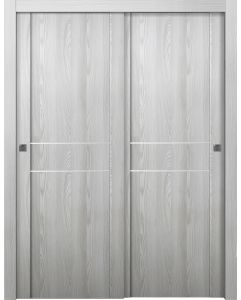 Prefinished Avon 01 2HN Ribeira Ash Modern Interior Bypass Door