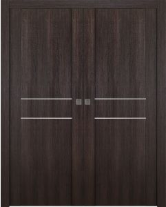 Prefinished Avon 01 2HN Veralinga Oak Modern Interior Double Pocket Door