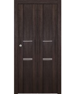 Prefinished Avon 01 3H Veralinga Oak Modern Interior Bi-Fold 2 Door