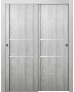 Prefinished Avon 01 4H Ribeira Ash Modern Interior Bypass Door