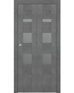 Prefinished Avon 07-01 Vetro Dark Urban Modern Interior Bi-Fold 2 Door