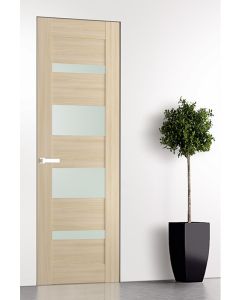 Prefinished Avon 07-01 Vetro Loire Ash Modern Interior Single Door with Invisible Frame