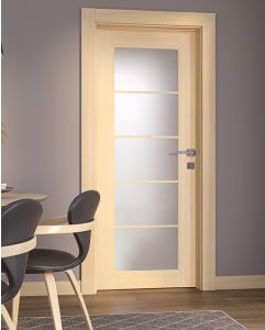 Prefinished Avon 07-01 Vetro Loire Ash Modern Interior Single Door