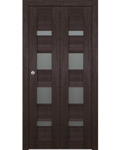 Prefinished Avon 07-01 Vetro Veralinga Oak Modern Interior Bi-Fold 2 Door