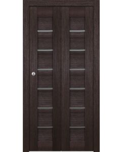 Prefinished Avon 07-02 Vetro Veralinga Oak Modern Interior Bi-Fold 2 Door