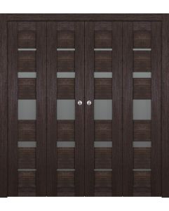 Prefinished Avon 07-03 Vetro Veralinga Oak Modern Interior Bi-Fold 4 Door