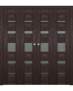 Prefinished Avon 07-03 Vetro Veralinga Oak Modern Interior Bi-Fold 4 Door