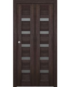 Prefinished Avon 07-04 Vetro Veralinga Oak Modern Interior Bi-Fold 2 Door