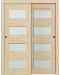 Prefinished Avon 07-08 Vetro Loire Ash Modern Interior Bypass Door