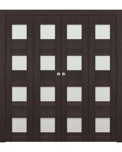 Prefinished Avon 07-08 Vetro Veralinga Oak Modern Interior Bi-Fold 4 Door