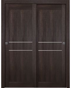 Prefinished Avon 07 2HN Veralinga Oak Modern Interior Bypass Door