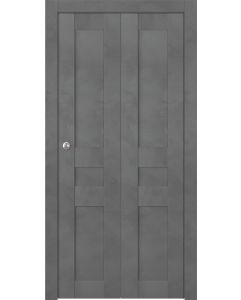 Prefinished Avon 07 2R Dark Urban Modern Interior Bi-Fold 2 Door