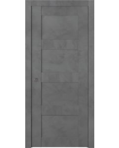 Prefinished Avon 07 3R Dark Urban Modern Interior Single Pocket Door