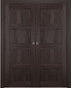 Prefinished Avon 07 3R Veralinga Oak Modern Interior Double Pocket Door