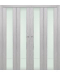 Prefinished Avon 202 4H Vetro Ribeira Ash Modern Interior Bi-Fold 4 Door